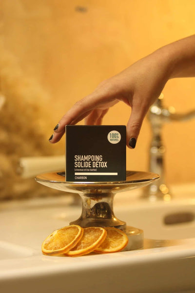 Shampoing solide détox - Charbon - Les Douceurs d'Anita