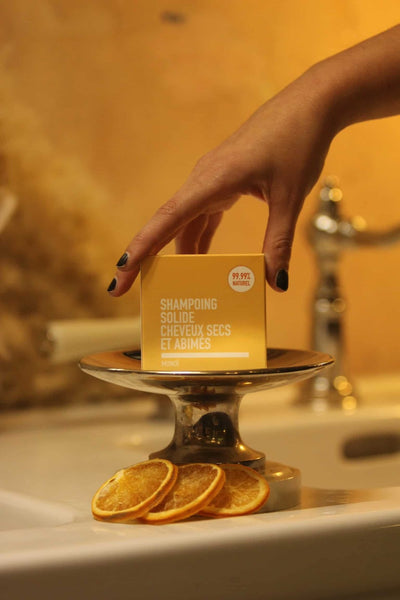 Shampoing Solide Cheveux Abimés Monoï - Les Douceurs d'Anita