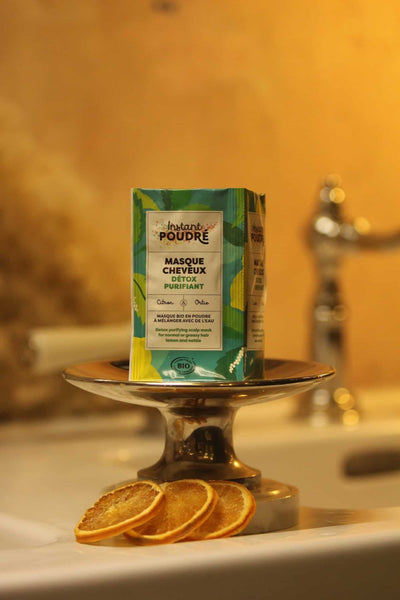 Masque Bio Cheveux Détoxifiant Purifiant au Citron et à l'Ortie - Les Douceurs d'Anita