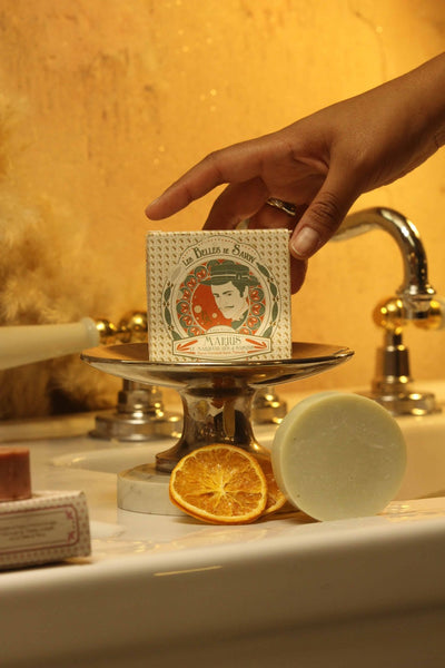 Savon Lavandin & Mandarine - Rééquilibre & Cicatrise - Toutes Peaux & Rasage - Les Douceurs d'Anita