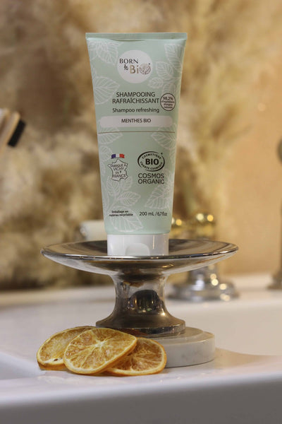 Shampoing Rafraîchissant Bio Menthe Verte Cheveux gras - Les Douceurs d'Anita