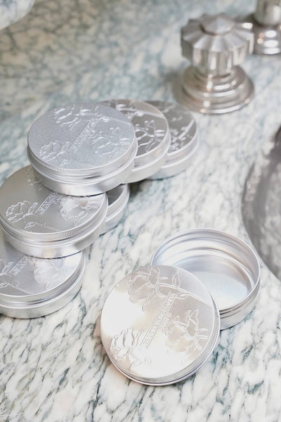 Boîte à savon ronde « Les Douceurs d’Anita » en aluminium - Les Douceurs d'Anita